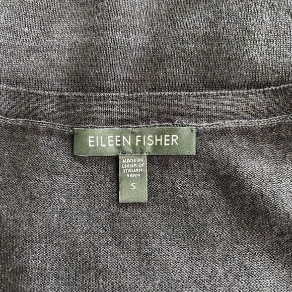 Eileen Fisher Merino Wool Purple Sequin Tank Top Shell Scoop Neck Size Small - Picture 4 of 6